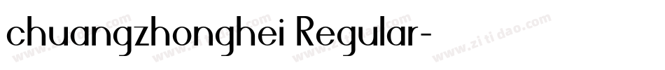 chuangzhonghei Regular字体转换